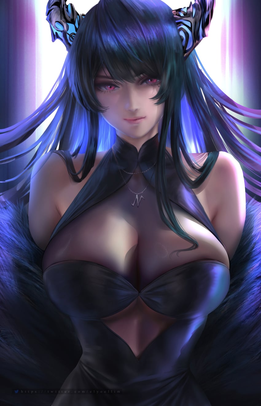 nerissa ravencroft (hololive and 1 more) drawn by yoellim5