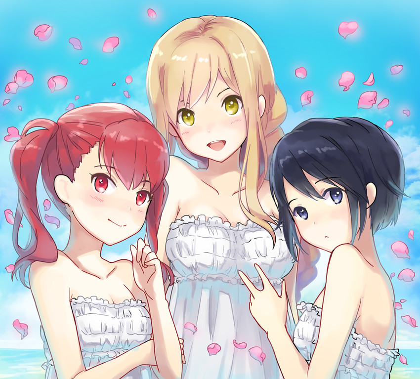 sumihara satoka, yaginuma io, and kyoubashi amane (school girl strikers) drawn by occhan_(11715)