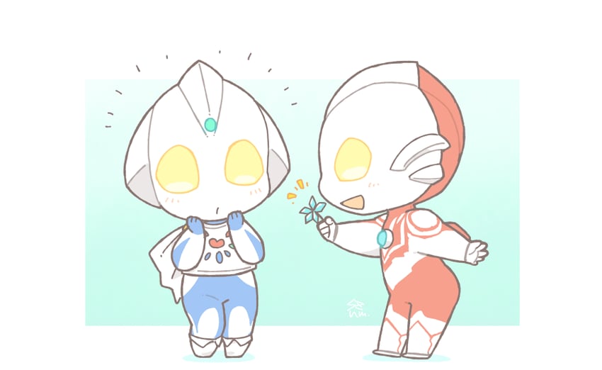 ultraman ribut and sora (ultra series and 2 more) drawn by sazanami_(waveman)