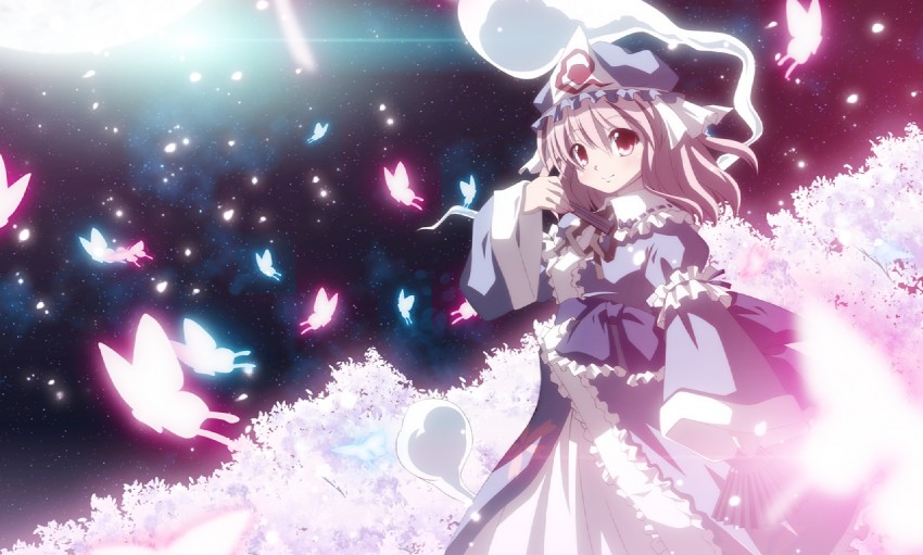 saigyouji yuyuko (touhou) drawn by izumi_bell