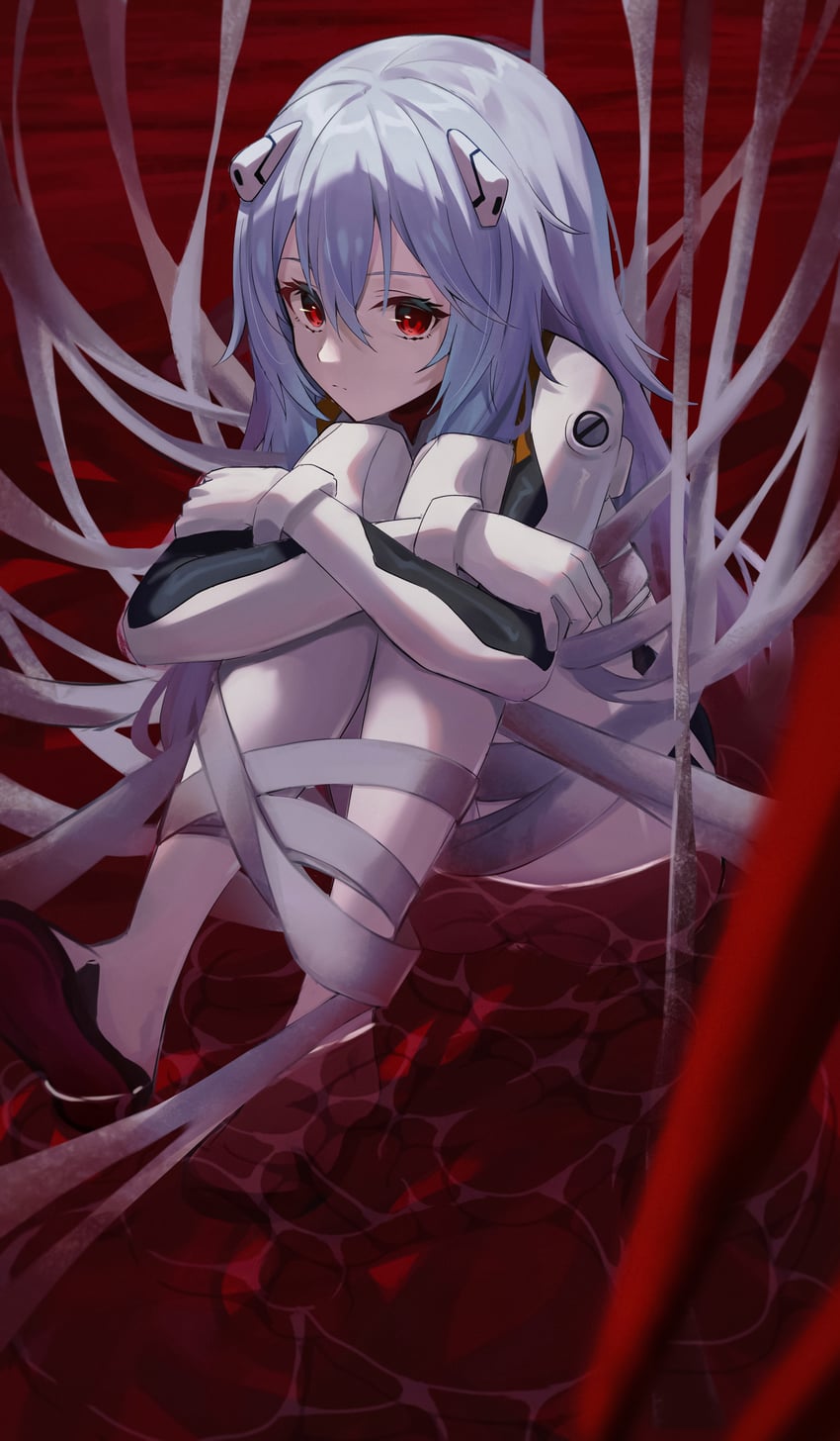 ayanami rei (neon genesis evangelion and 1 more) drawn by pension_z