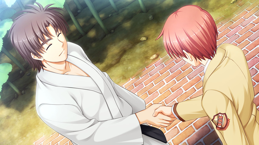 otonashi yuzuru and matsushita (angel beats!) drawn by na-ga