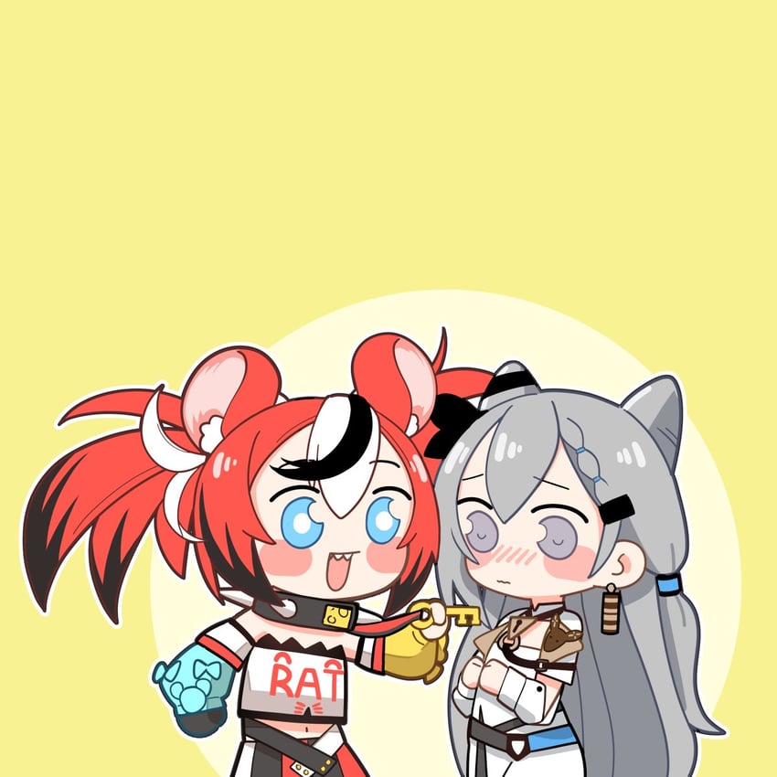hakos baelz and vestia zeta (hololive and 2 more) drawn by jb_jagbung