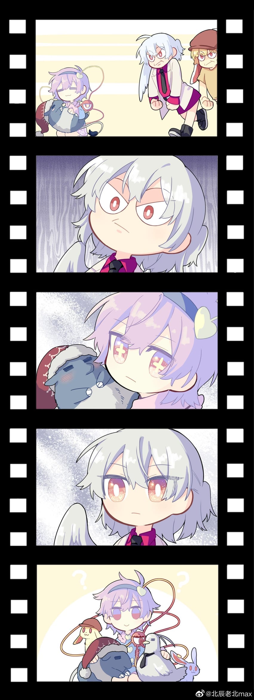komeiji satori, kishin sagume, doremy sweet, seiran, and ringo (touhou and 1 more) drawn by beichen_xiaobei