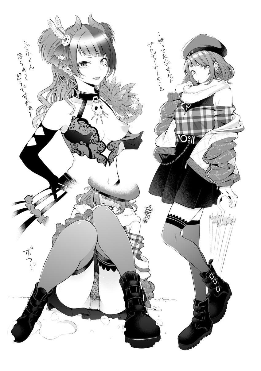 tanaka mamimi (idolmaster and 1 more) drawn by kazuo_daisuke