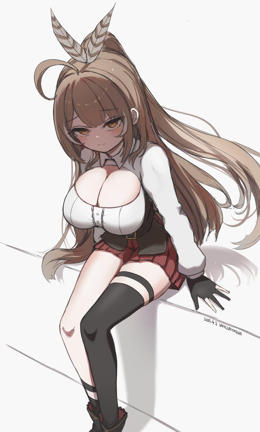 nanashi mumei (hololive and 1 more) drawn by vanillafox2035