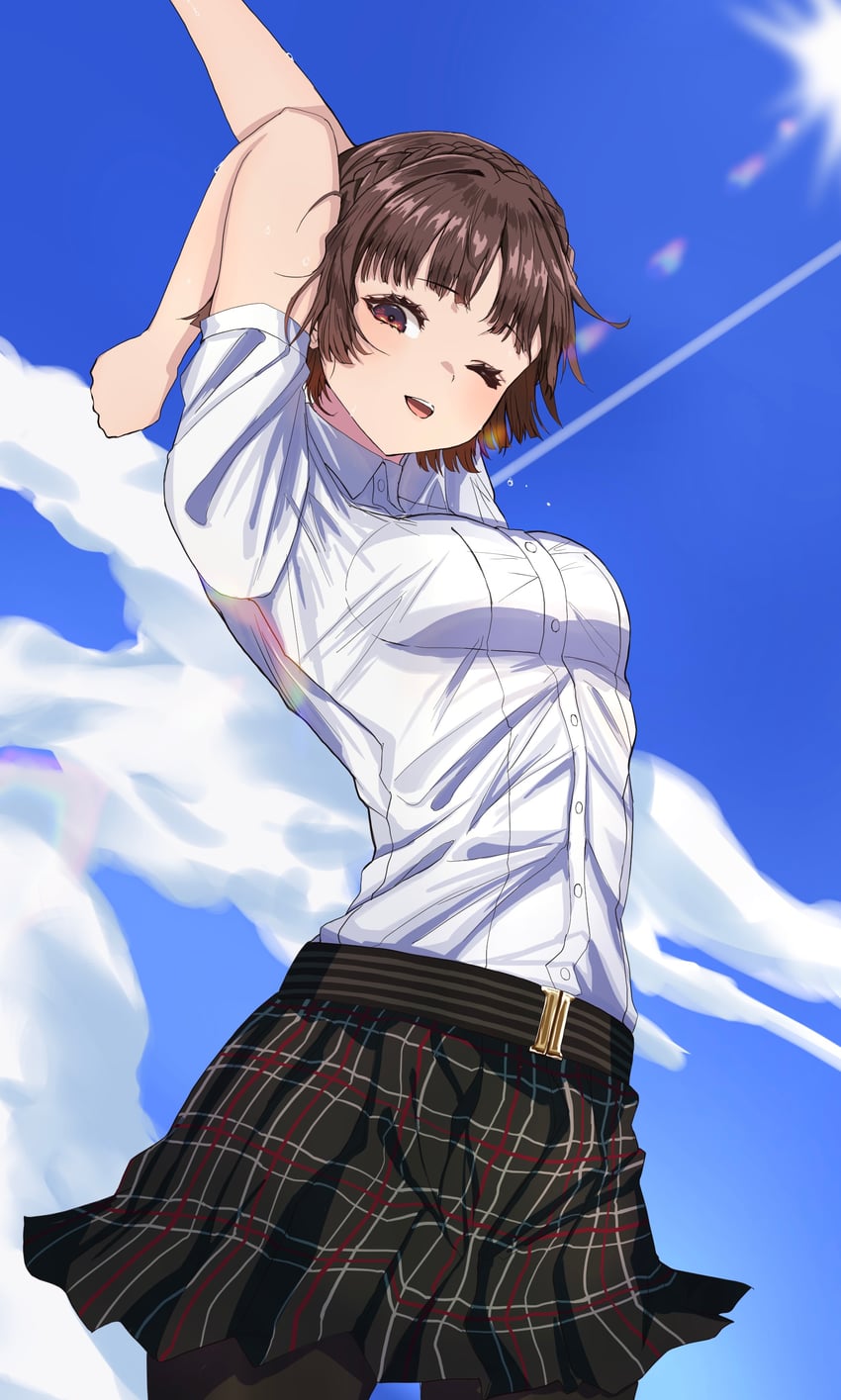 niijima makoto (persona and 1 more) drawn by s-m-53413