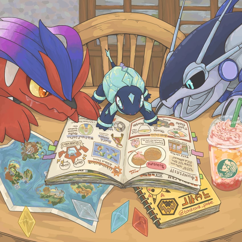 pikachu, rotom, primarina, koraidon, miraidon, and 4 more (pokemon and 3 more) drawn by tora_(tsmc5353)