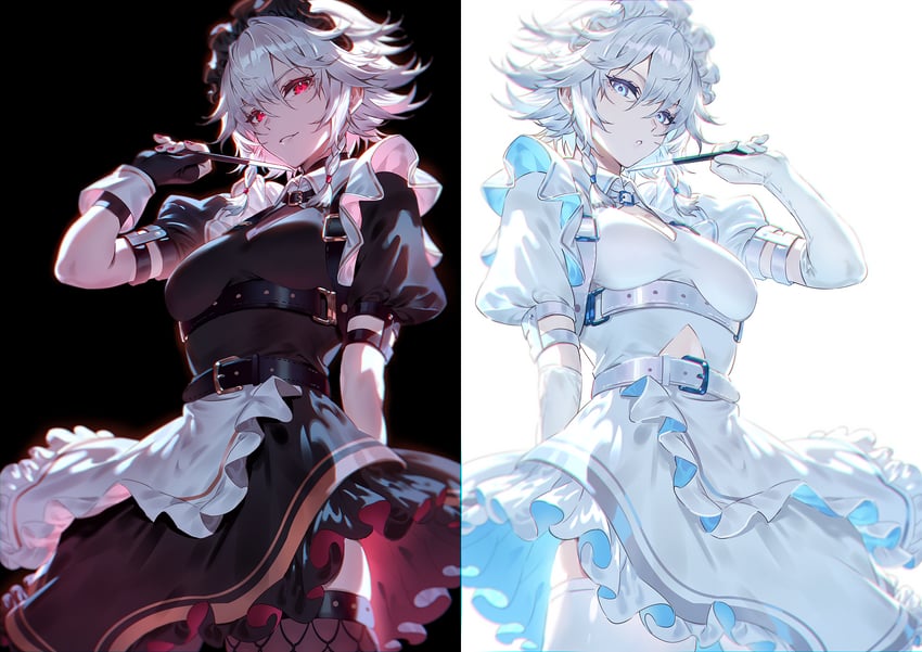 izayoi sakuya (touhou) drawn by u_u_zan