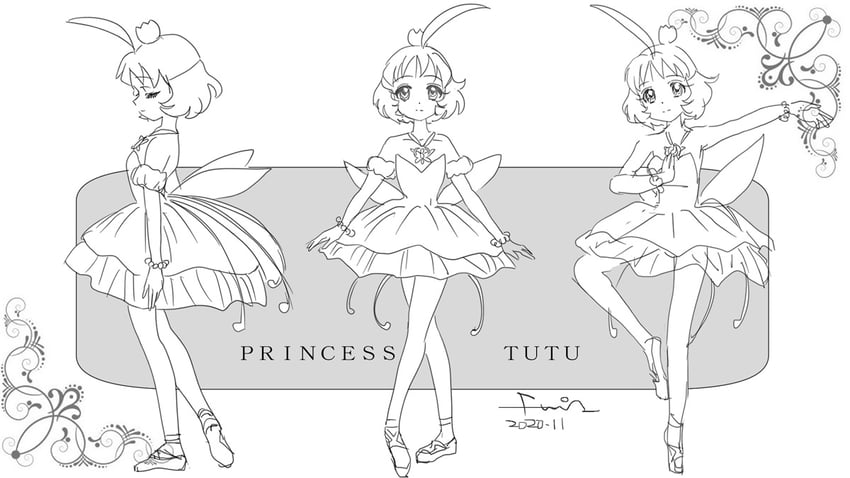 ahiru and princess tutu (princess tutu) drawn by fumi-a