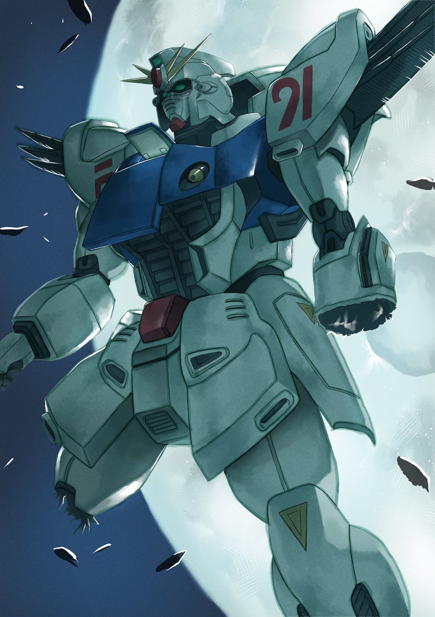 f91 gundam (gundam and 1 more) drawn by k_katora