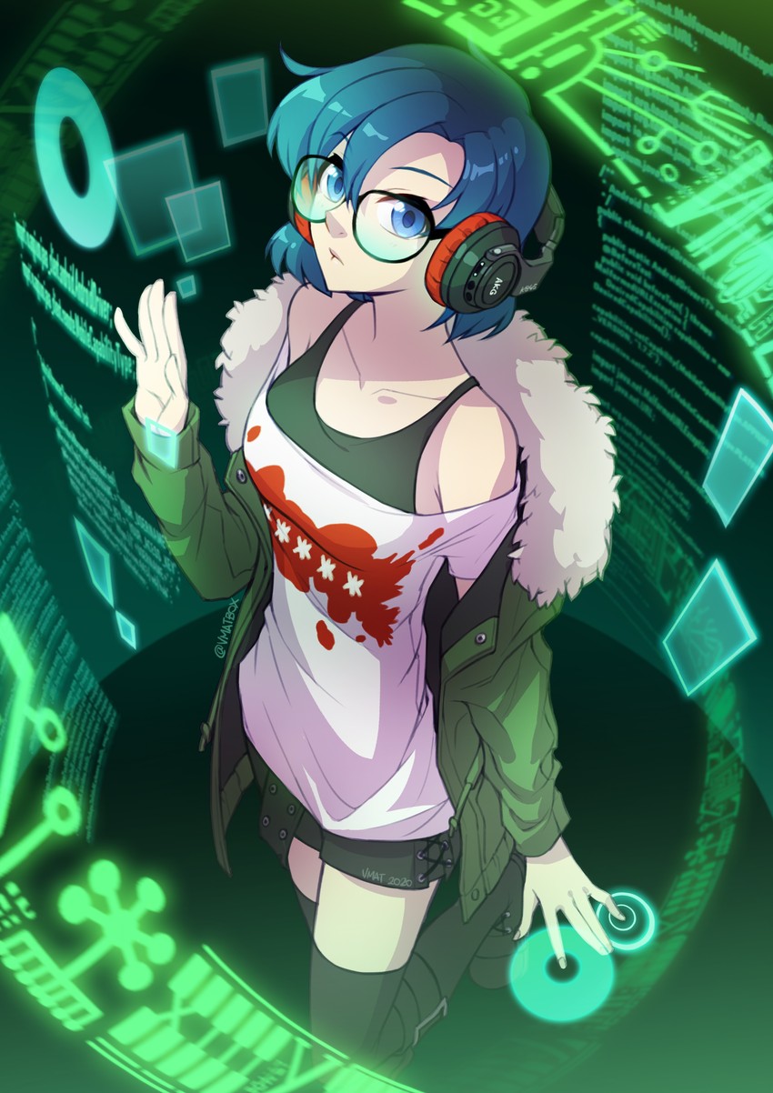 mizuno ami and sakura futaba (persona and 2 more) drawn by vmat