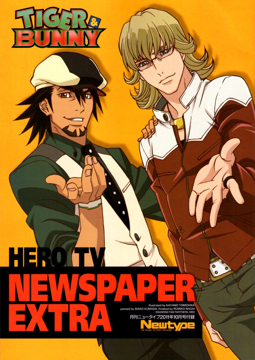 barnaby brooks jr. and kaburagi t. kotetsu (tiger & bunny and 1 more) drawn by tomizawa_kayano