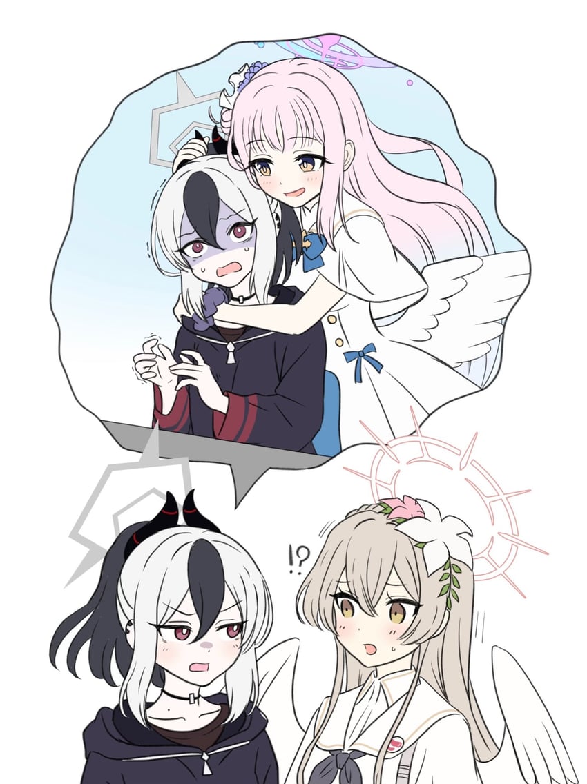 mika, kayoko, and nagisa (blue archive) drawn by gesupi_(provlemsolver57)