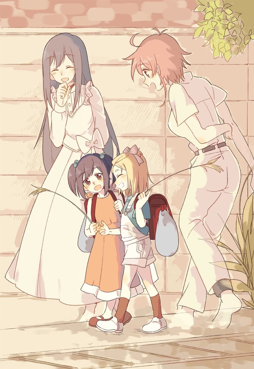 kokomine cocona, papika, yayaka, and mimi (flip flappers) drawn by keiya