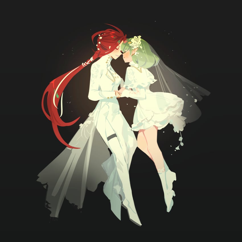 solphi lebenheit and alev valcarios (lord of heroes) drawn by kuzuvine