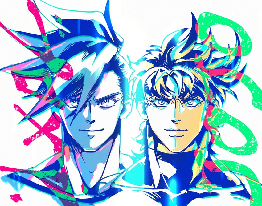 joseph joestar and galo thymos (jojo no kimyou na bouken and 2 more) drawn by xing_xiao