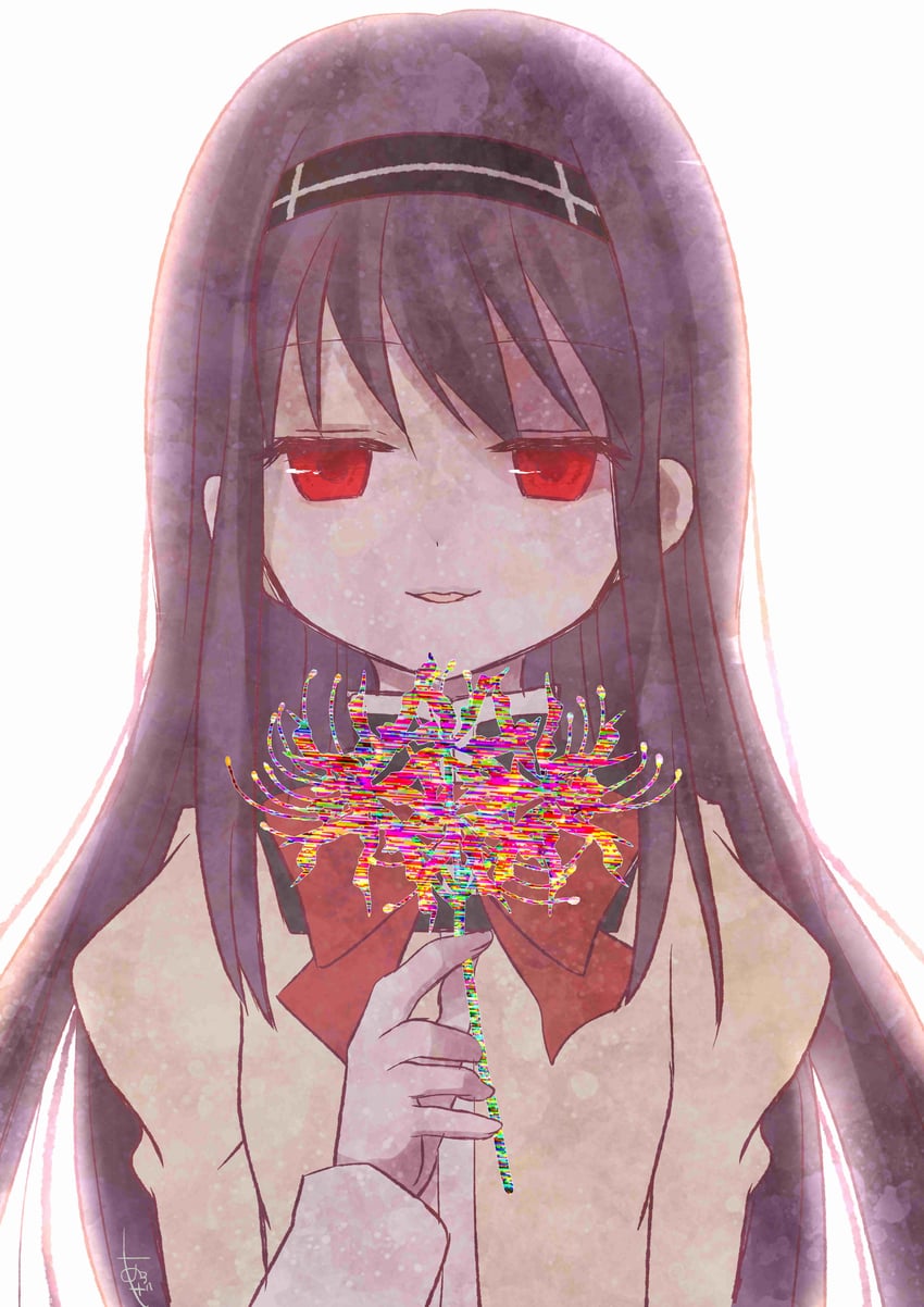 akemi homura (mahou shoujo madoka magica and 1 more) drawn by aroze