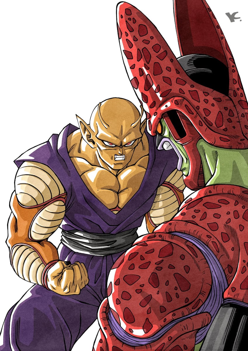 piccolo, orange piccolo, and cell max (dragon ball and 2 more) drawn by kakeru_(dbskakeru)