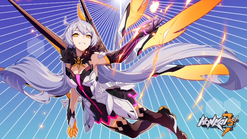 kiana kaslana (honkai and 1 more) drawn by cici