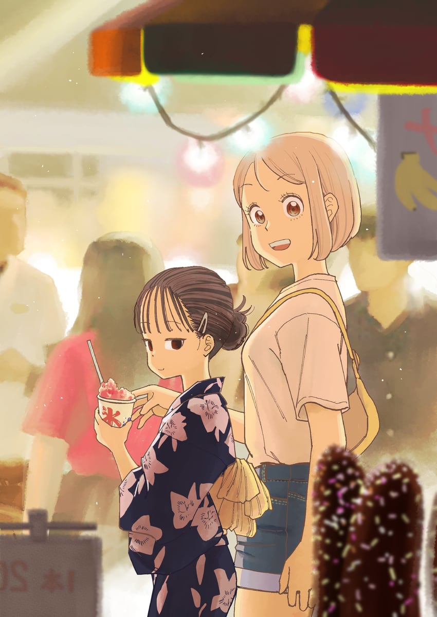 hasegawa minato and hotei ran (sabotage summer) drawn by amano_saku