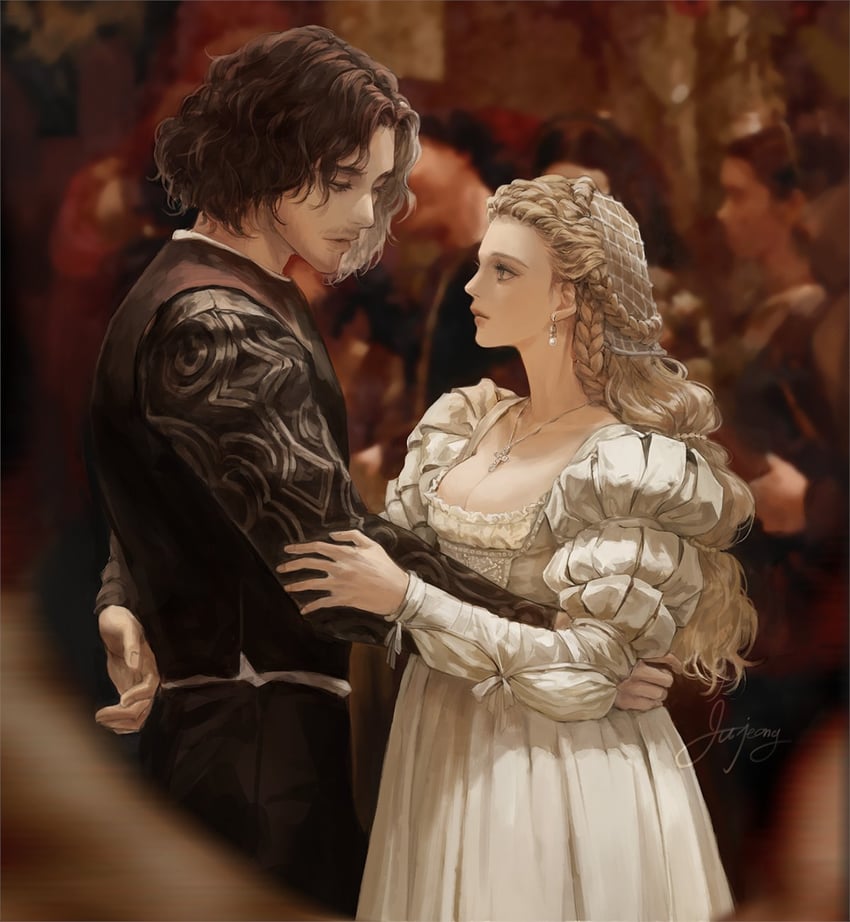 cesare borgia and lucrezia borgia (the borgias) drawn by cjjcha