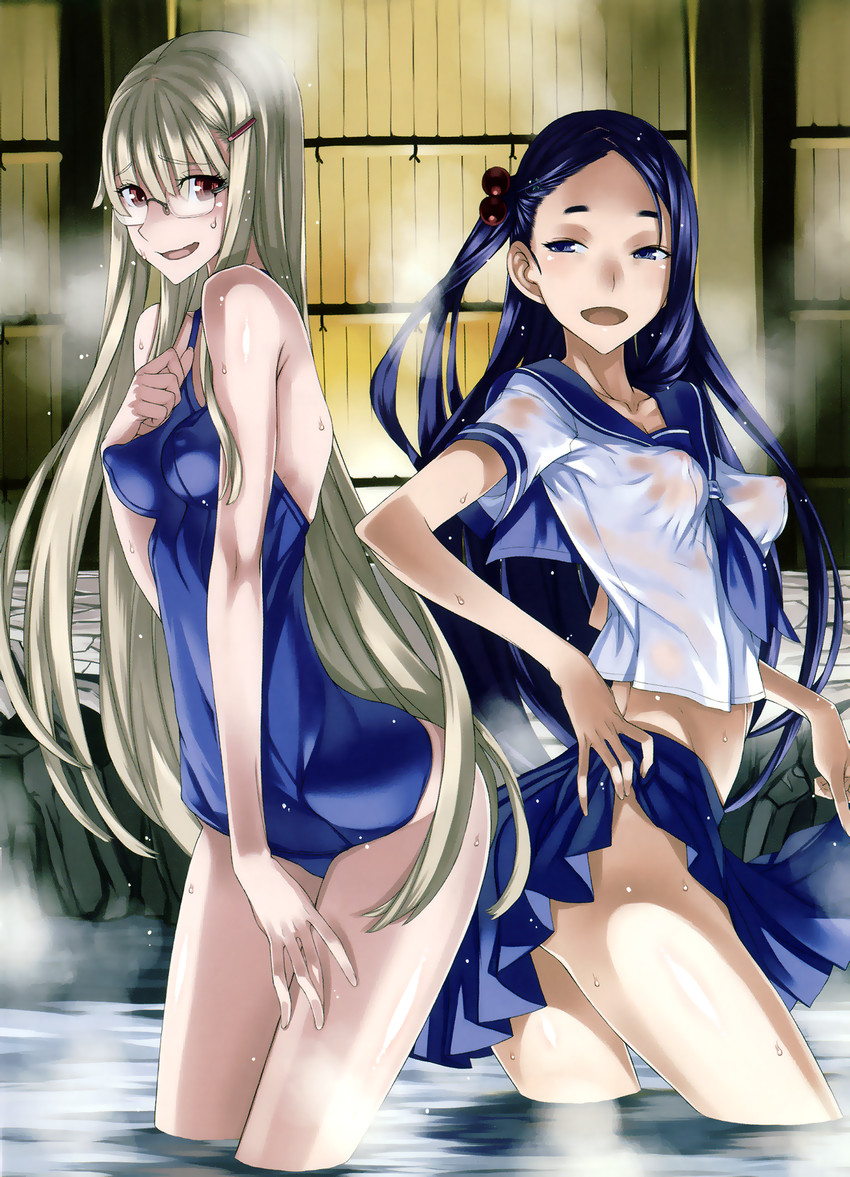 nitta yui and sasaki kotone (mahou shoujo) drawn by honjou_raita