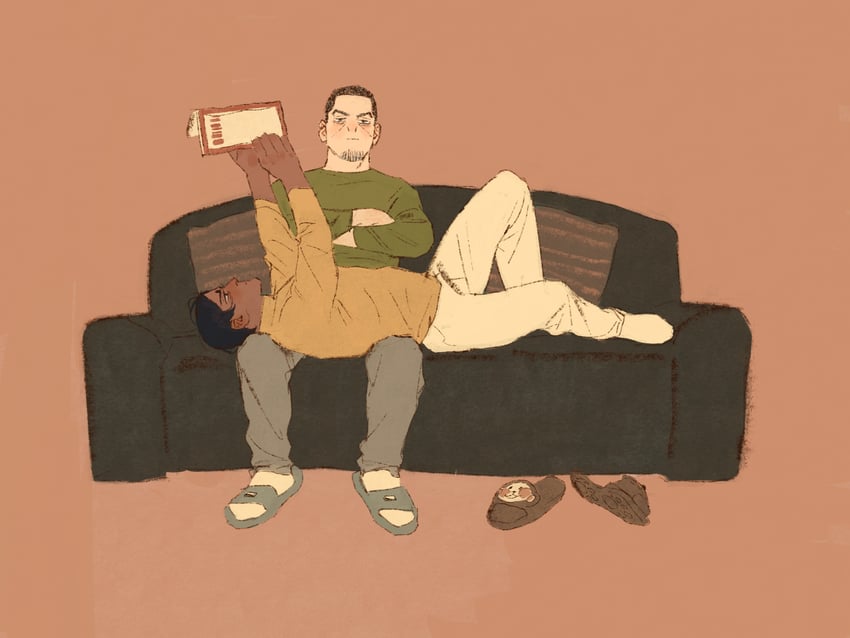 tsukishima hajime and koito otonoshin (golden kamuy) drawn by chengongzi123