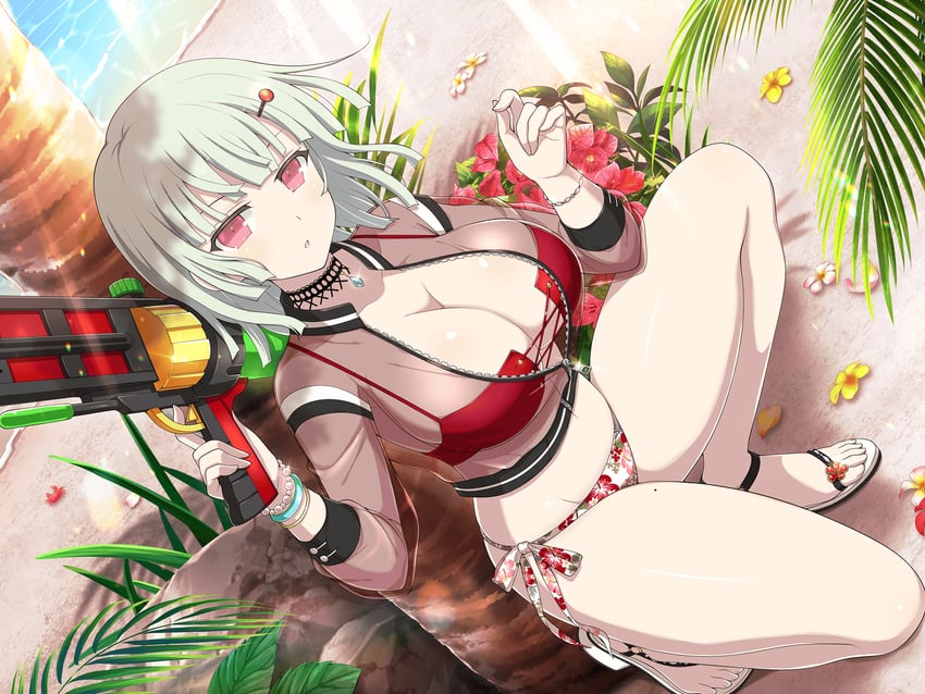 naraku (senran kagura and 2 more) drawn by yaegashi_nan