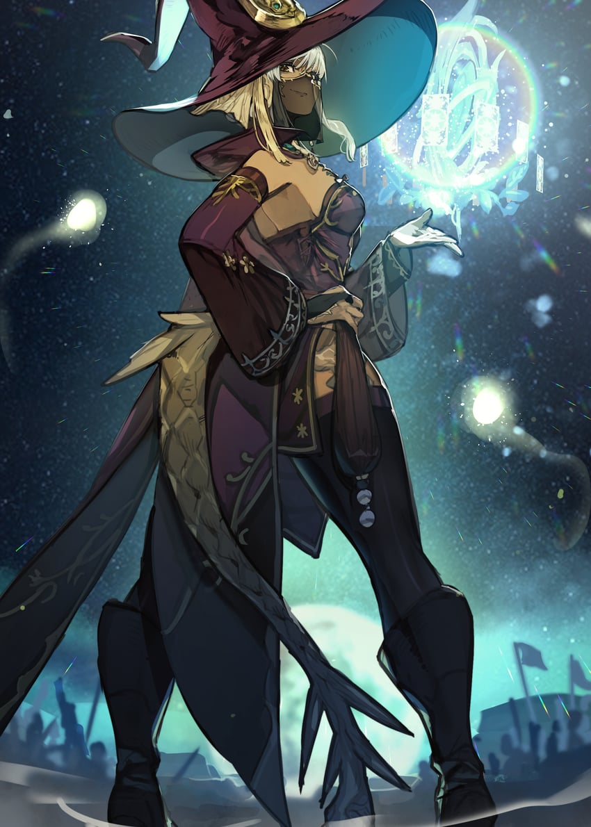 warrior of light and astrologian (original and 2 more) drawn by hide_(hideout)