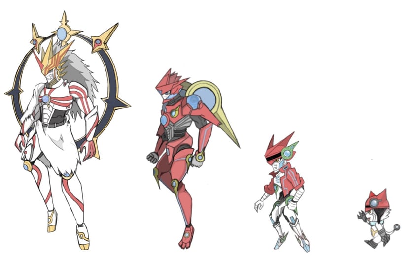 gatchmon, gaiamon, dogatchmon, and globemon (digimon and 1 more) drawn by taro_(pixiv_21711885)