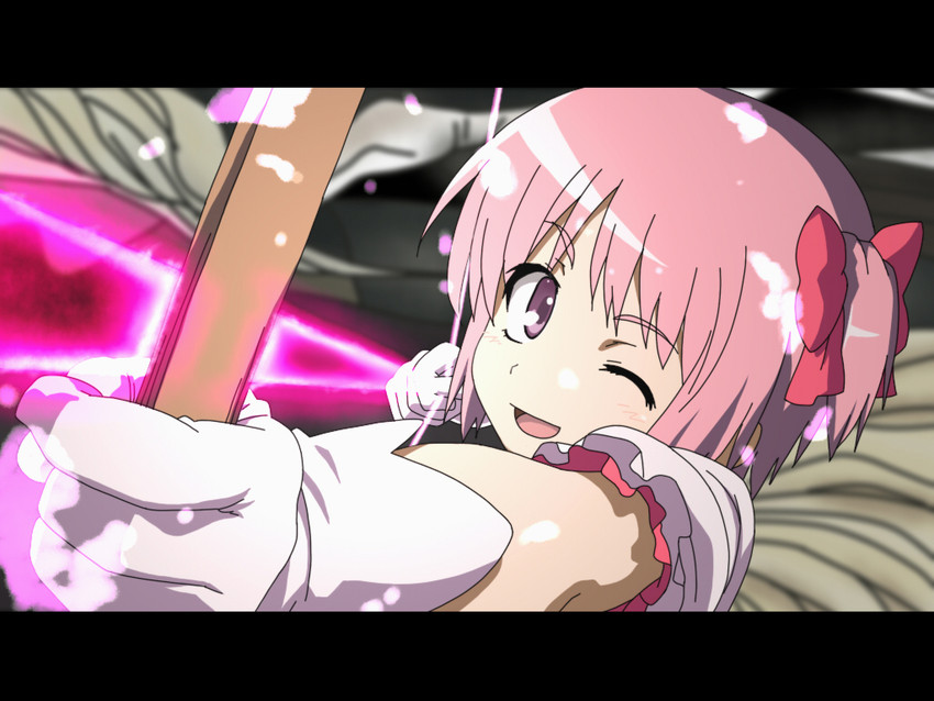 kaname madoka and tsukuyomi komoe (mahou shoujo madoka magica and 2 more) drawn by shirosato