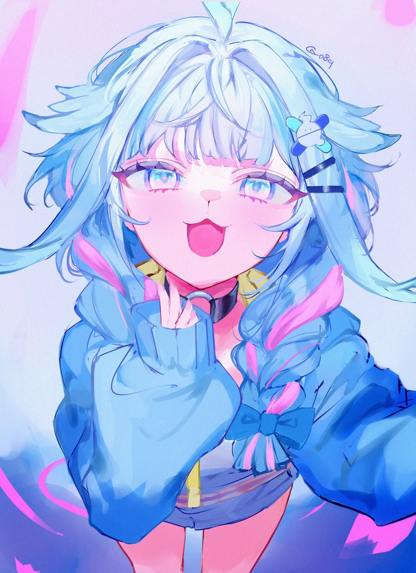 mizumiya su (hololive and 1 more) drawn by mile_(off8mile)