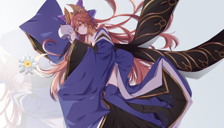 tamamo and tamamo no mae (fate and 2 more) drawn by yaner_10
