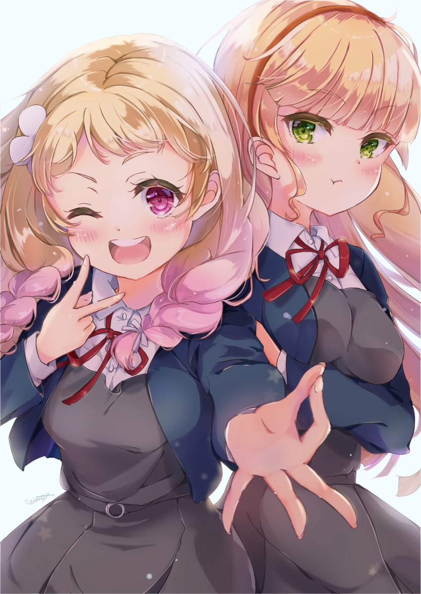 heanna sumire and onitsuka natsumi (love live! and 1 more) drawn by desuwa07th