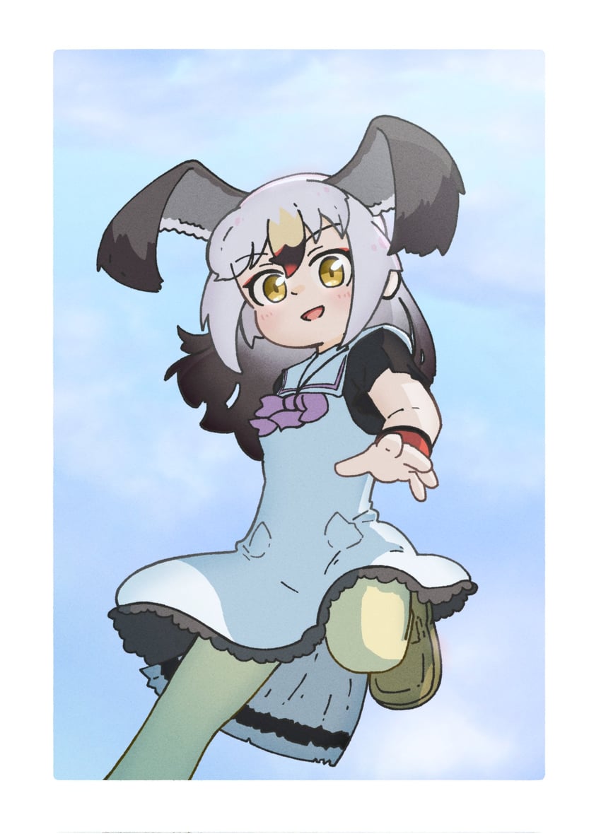 black-tailed gull (kemono friends) drawn by sorairo_meronpan