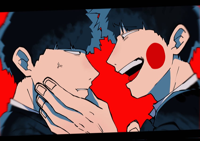 kageyama shigeo and ekubo (mob psycho 100) drawn by tatto_(hxfphvwt7f1925)