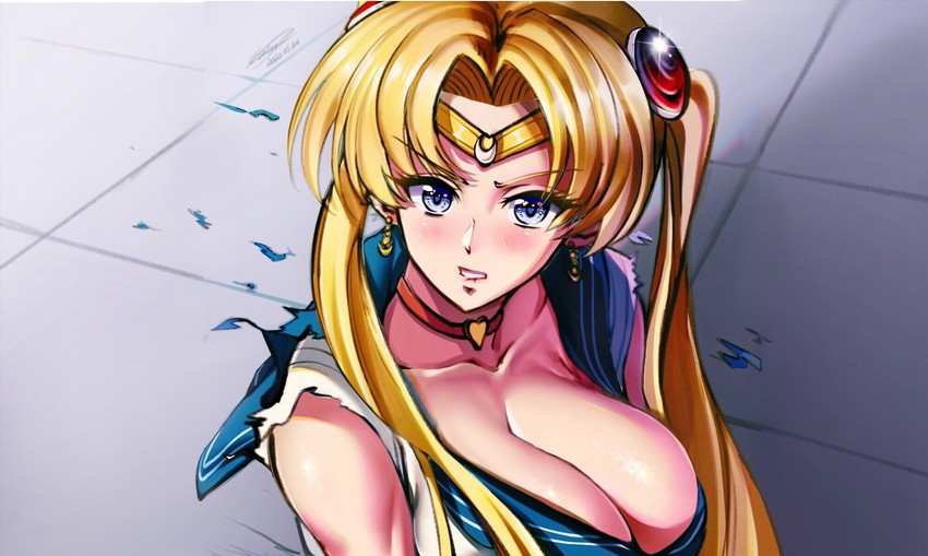 tsukino usagi and sailor moon (bishoujo senshi sailor moon) drawn by ikamochi_kalong