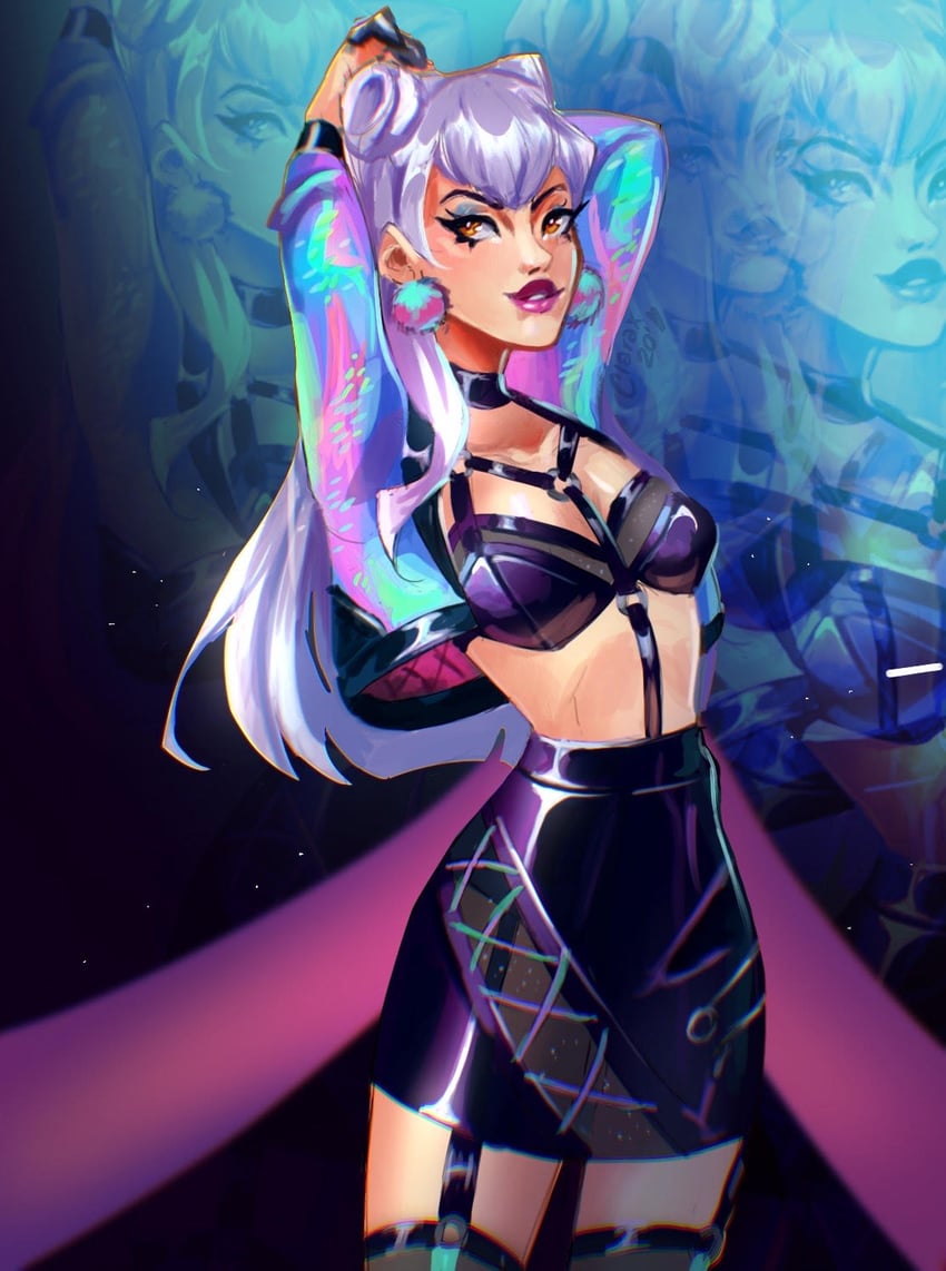 evelynn and k/da all out evelynn (league of legends) drawn by puclari