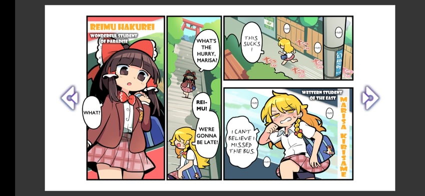 hakurei reimu and kirisame marisa (touhou and 1 more) drawn by moyazou_(kitaguni_moyashi_seizoujo)