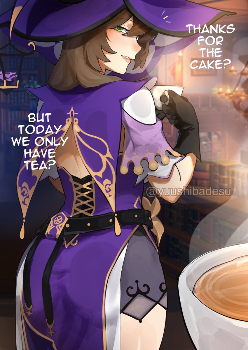 lisa (genshin impact) drawn by yuushiba