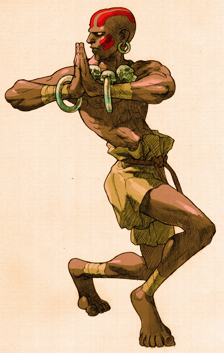 dhalsim (street fighter and 4 more) drawn by bengus