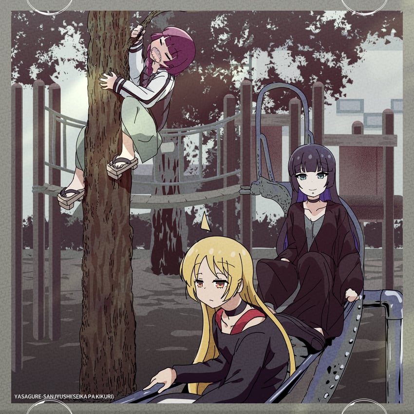 hiroi kikuri, ijichi seika, and pa-san (bocchi the rock! and 1 more) drawn by goumonsha