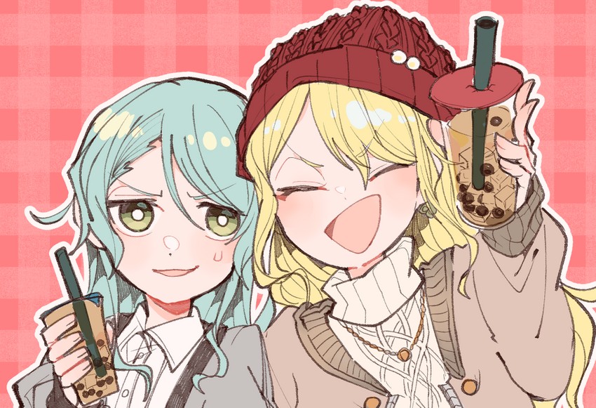 hikawa sayo and kirigaya toko (bang dream!) drawn by itomugi-kun