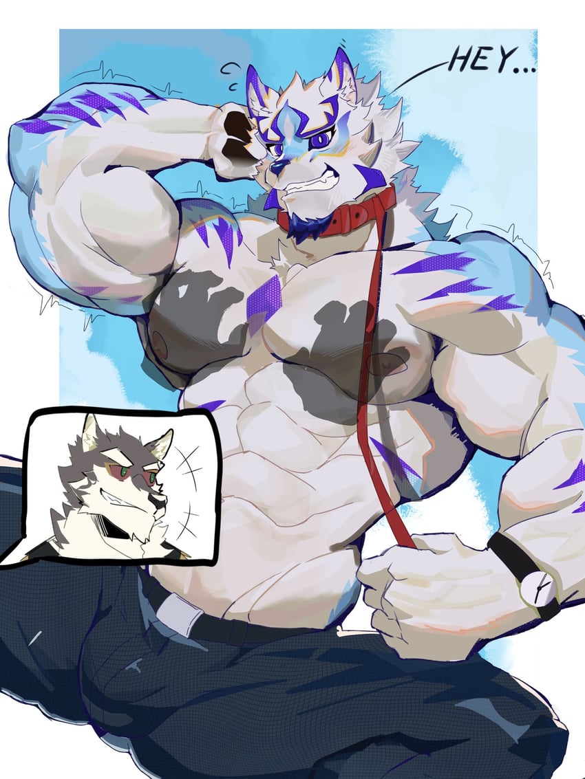 monomasa and sadayoshi (live a hero) drawn by lan_uxn