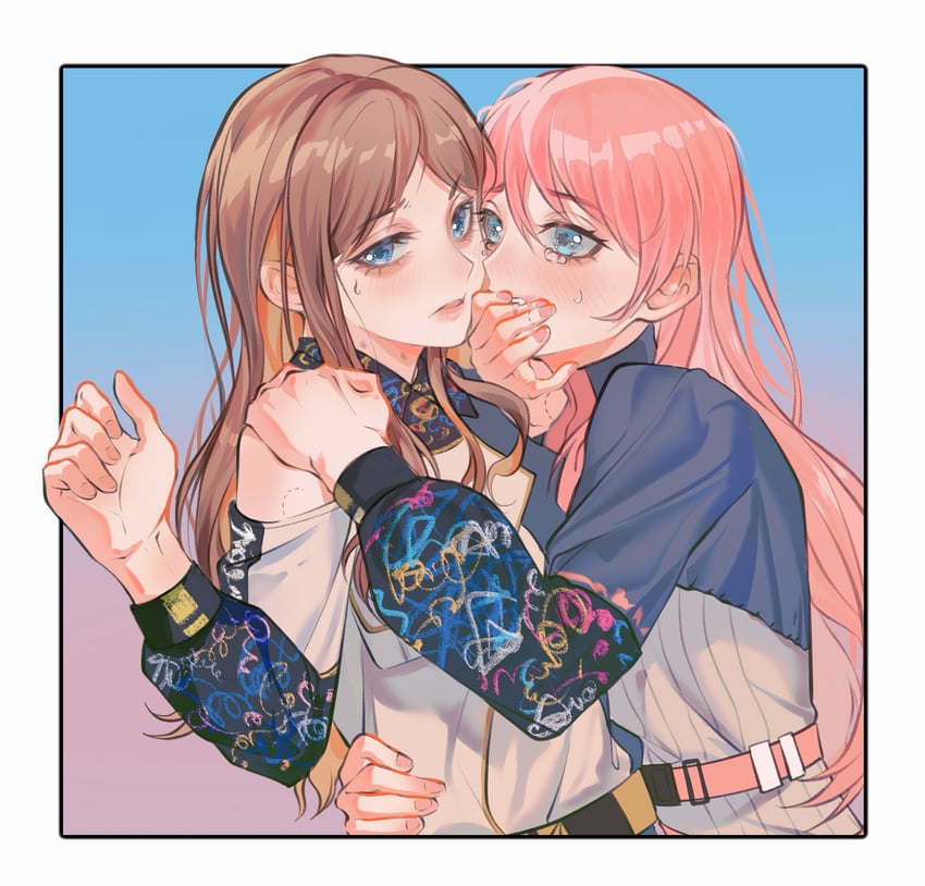 chihaya anon and nagasaki soyo (bang dream! and 1 more) drawn by cang_(akaga204)
