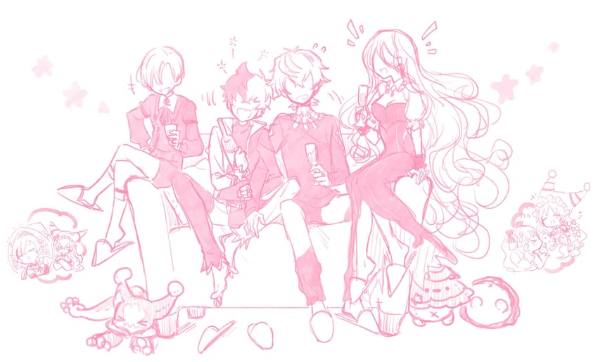 einlehrer, lehreni, assistia, sierra, and jorwhiz (merc storia) drawn by hii_(hii101)