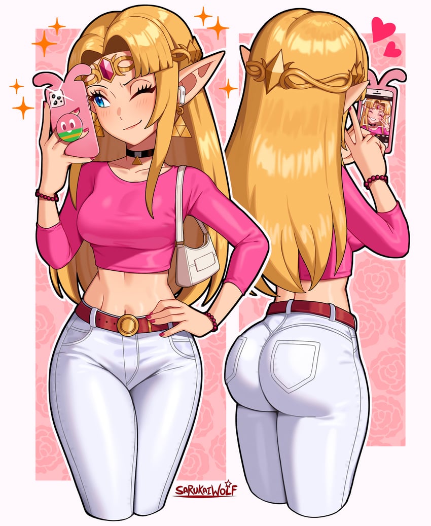 princess zelda (the legend of zelda and 1 more) drawn by sarukaiwolf
