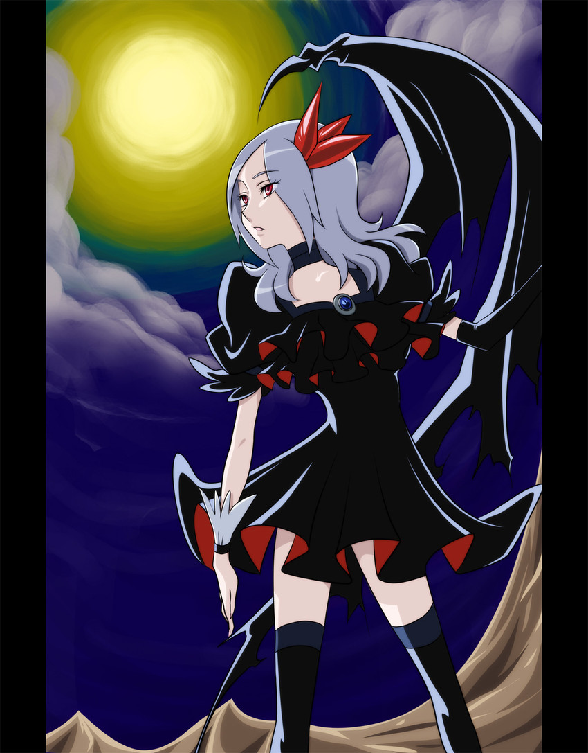 higashi setsuna, eas, and dark precure (precure and 2 more) drawn by nashe_taneru