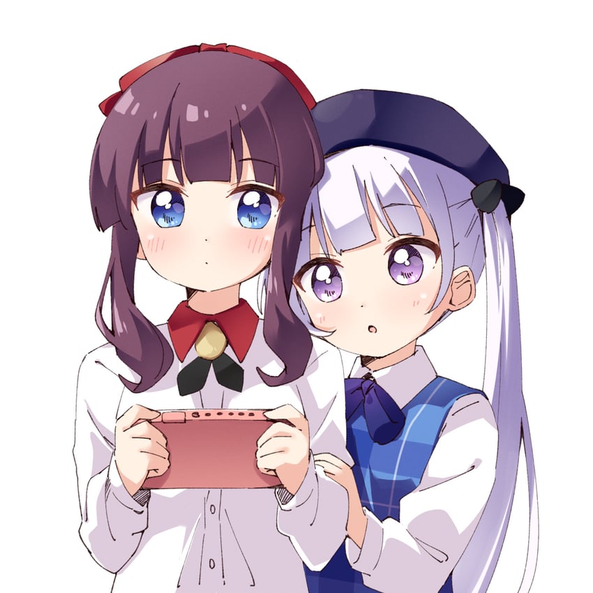suzukaze aoba and takimoto hifumi (new game!) drawn by haru_(konomi_150)